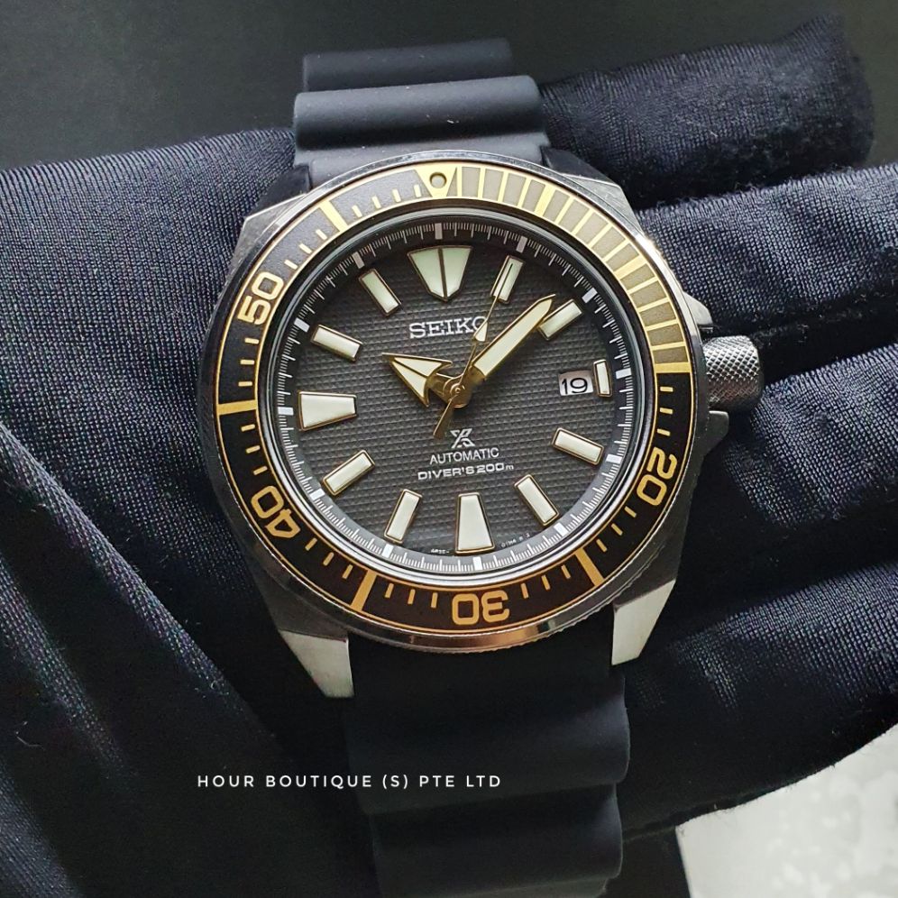 Brand New 100% Authentic Seiko Prospex Black Gold Samurai Men Automatic  Divers Watch SRPB55 SRPB55K1 | Lazada PH