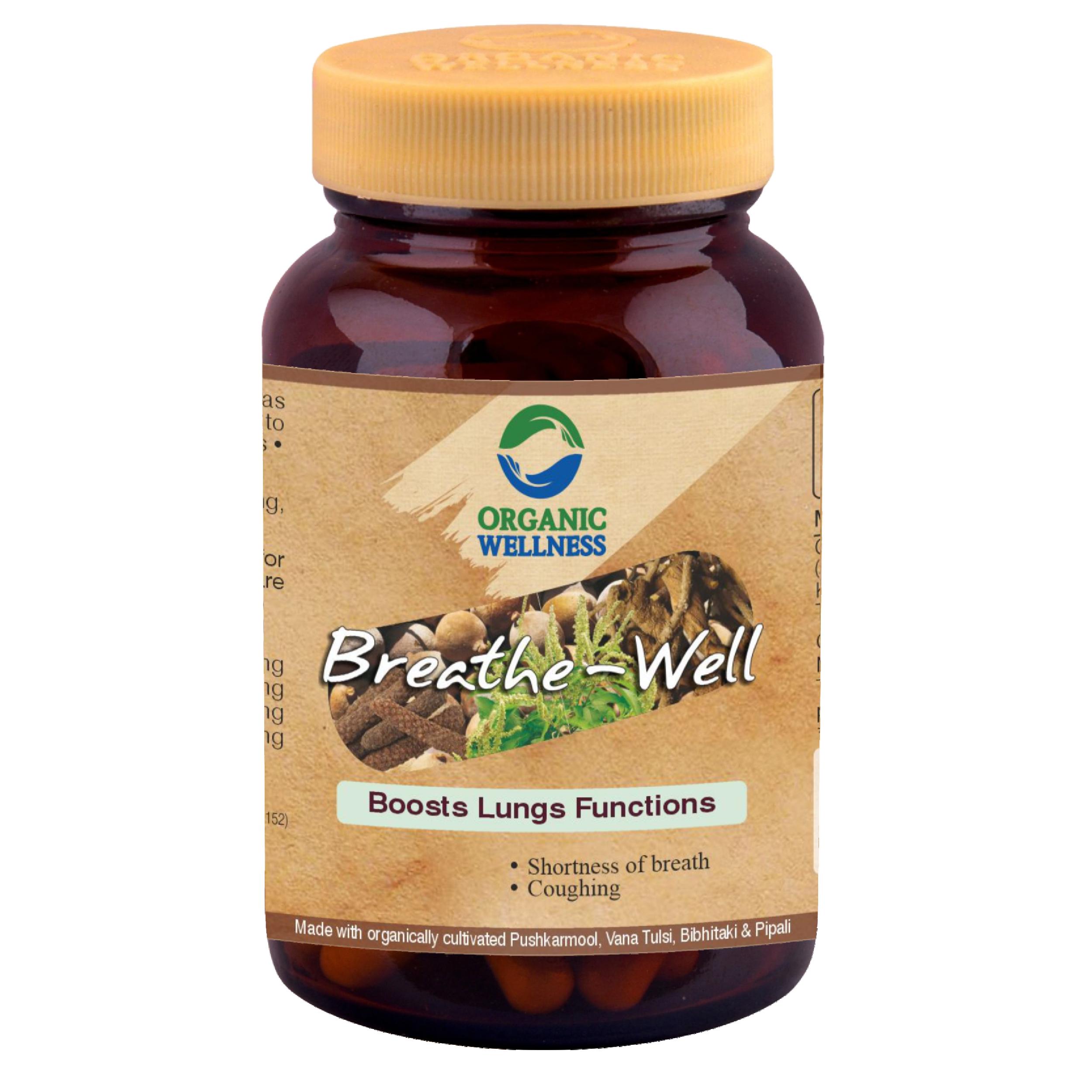 Viên uống hỗ trợ phổi, đường hô hấp Organic Wellness Breath Well