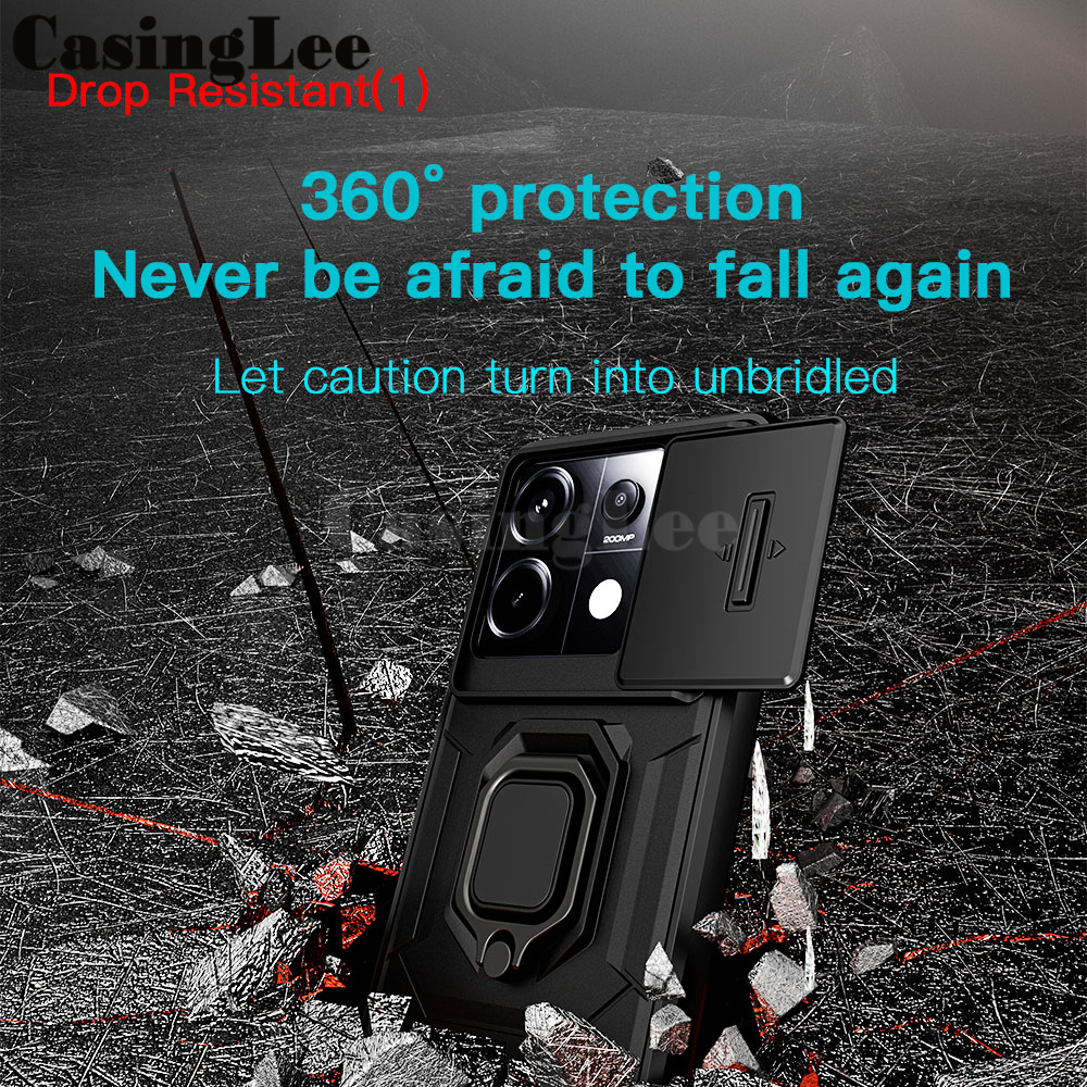 For Xiaomi Poco X6 NEO case Armor Ring Case Cover adsorb Car Holder Shockproof Camera Protection For Xiaomi Poco X6 NEO Back Cover Phone cases. 