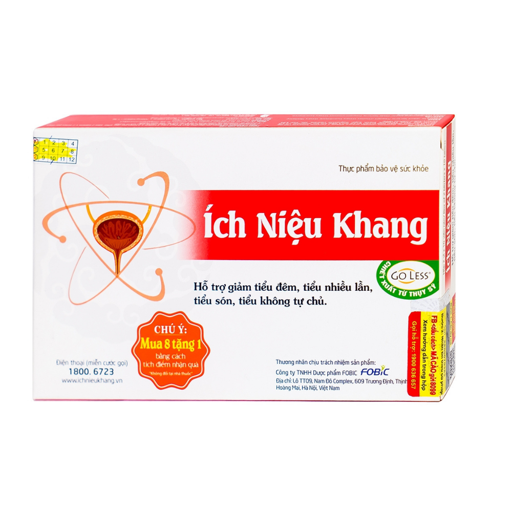 Ích niệu khang – hỗ trợ giảm tiểu đêm, tiểu nhiều lần