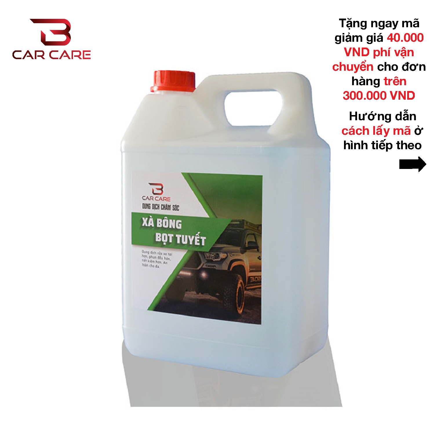 [HCM]XÀ BÔNG BỌT TUYẾT RỬA XE ÔTÔ (5 Lít)