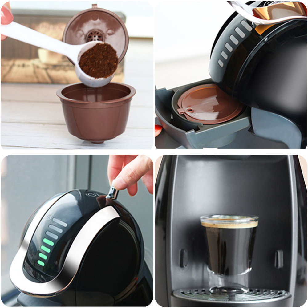 【88HomeStore】1PCS coffee capsule nestle dolce gusto capsule reusable coffee filter capsule machine refillable coffee capsule