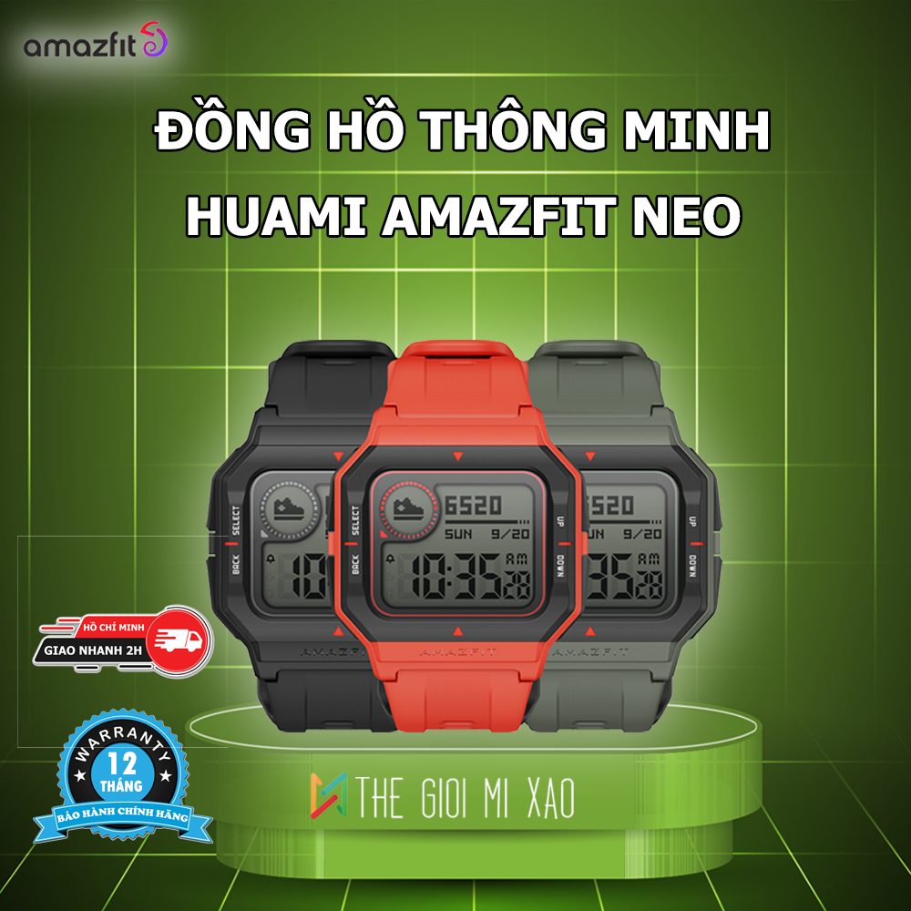 Đồng hồ Thông Minh Huami Amazfit NEO - Hàng Chính Hãng thumbnail