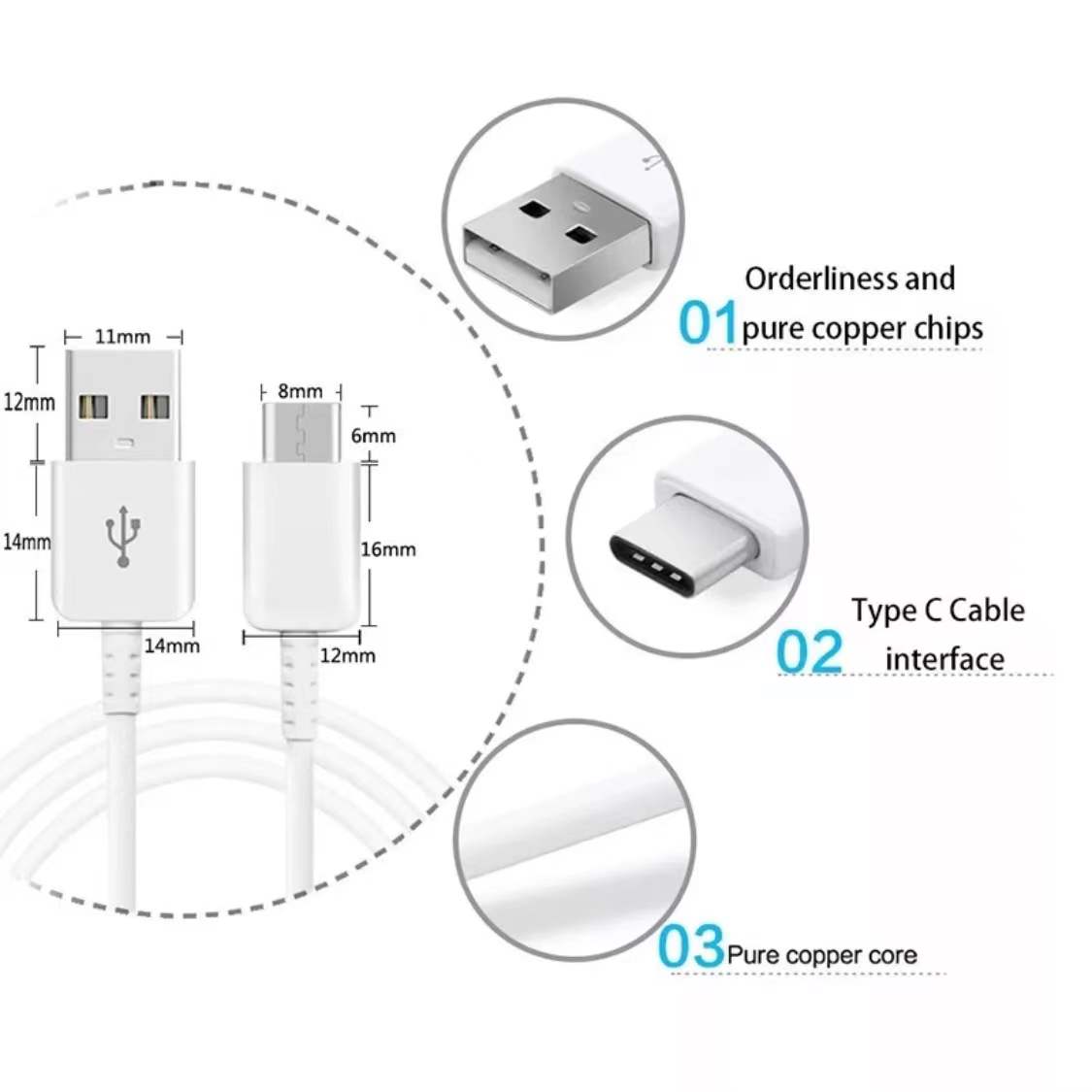 USB Charger for Samsung Galaxy A10E A50 A70 A80 Note 22/20 Ultra S22 S21  S20 FE S10 A12 A32 A03S A51 A52 A11 A13,Moto G Power/Stylus/One 5G Ace,Car  Adapter,Wall Charger Plug Type