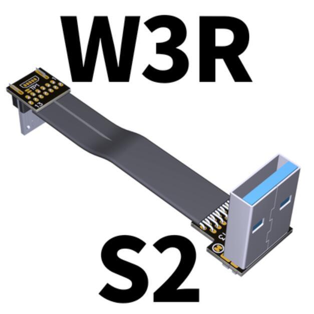 【Innovative design】Fpv Micro Usb 2.0 90 Degree Adapter 5cm-3m Fpc Ribbon 5pin Usb2.0 Micro-B To Usb-A Flat Cable For Multicopter Aerial Photography. 