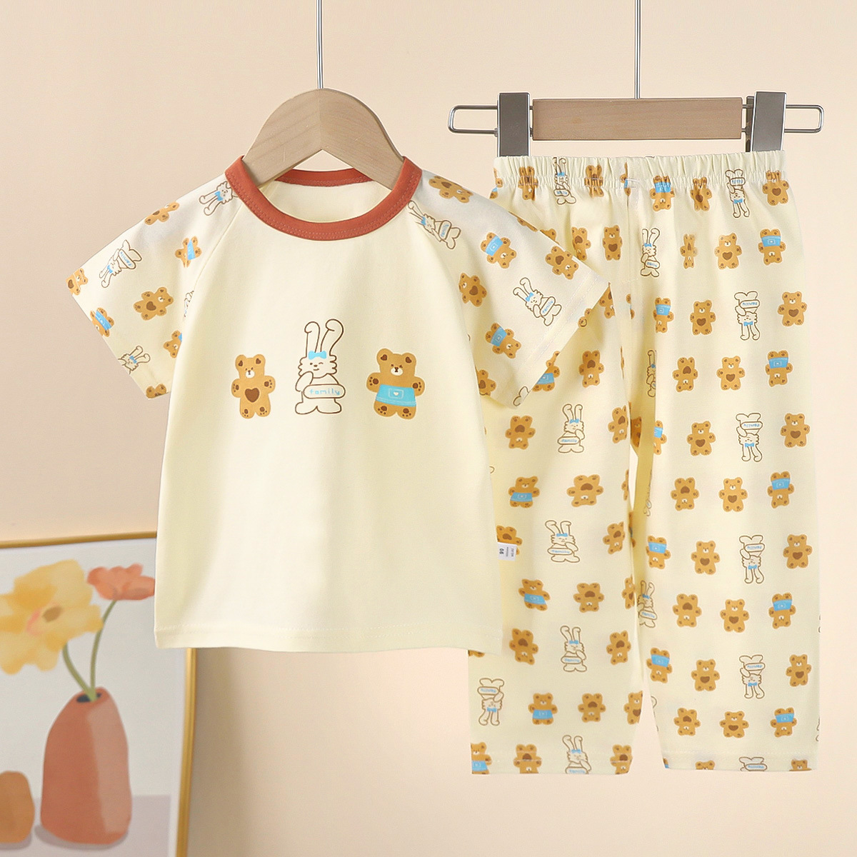 %E3%80%90HOT%20SALE%E3%80%91%20Children's%20Short%20Sleeve%20Cotton%20Summer%20Baby%20Pajamas%20Set%20Children's%20Clothing%20-%20Image%204