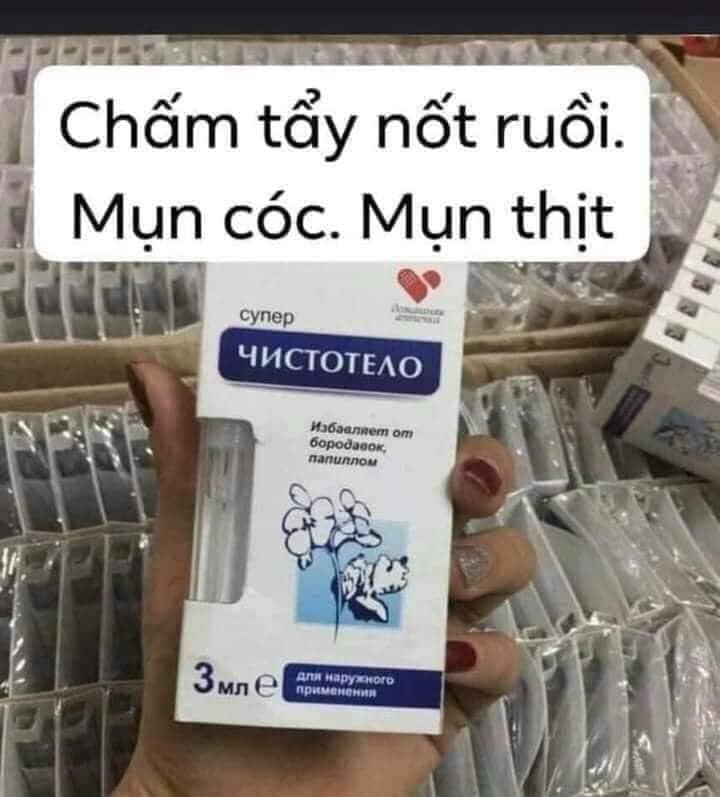Gel tẩy nốt ruồi 12ml của Nga