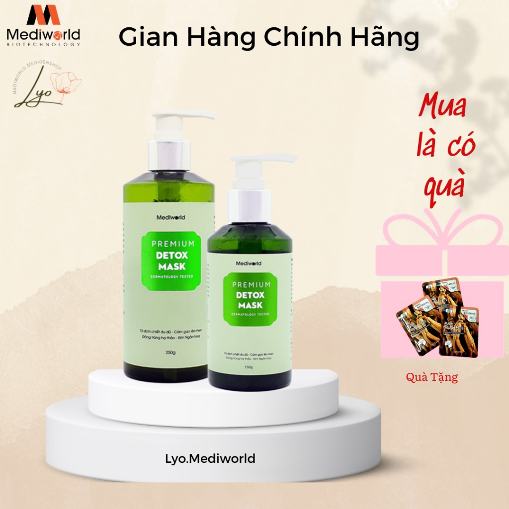 Mặt nạ thải độc bio Premium Detox Mask Mediworld - LYO