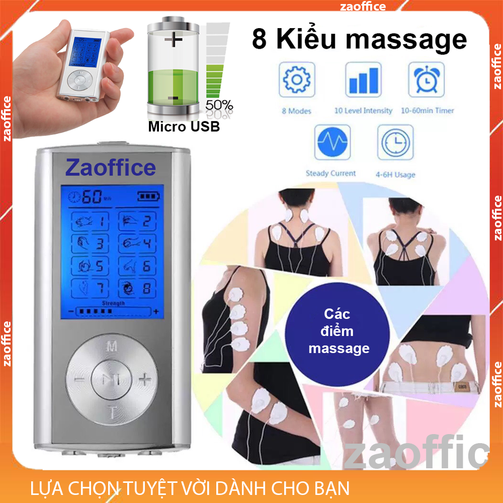 Máy massage xung điện 4 miếng dán