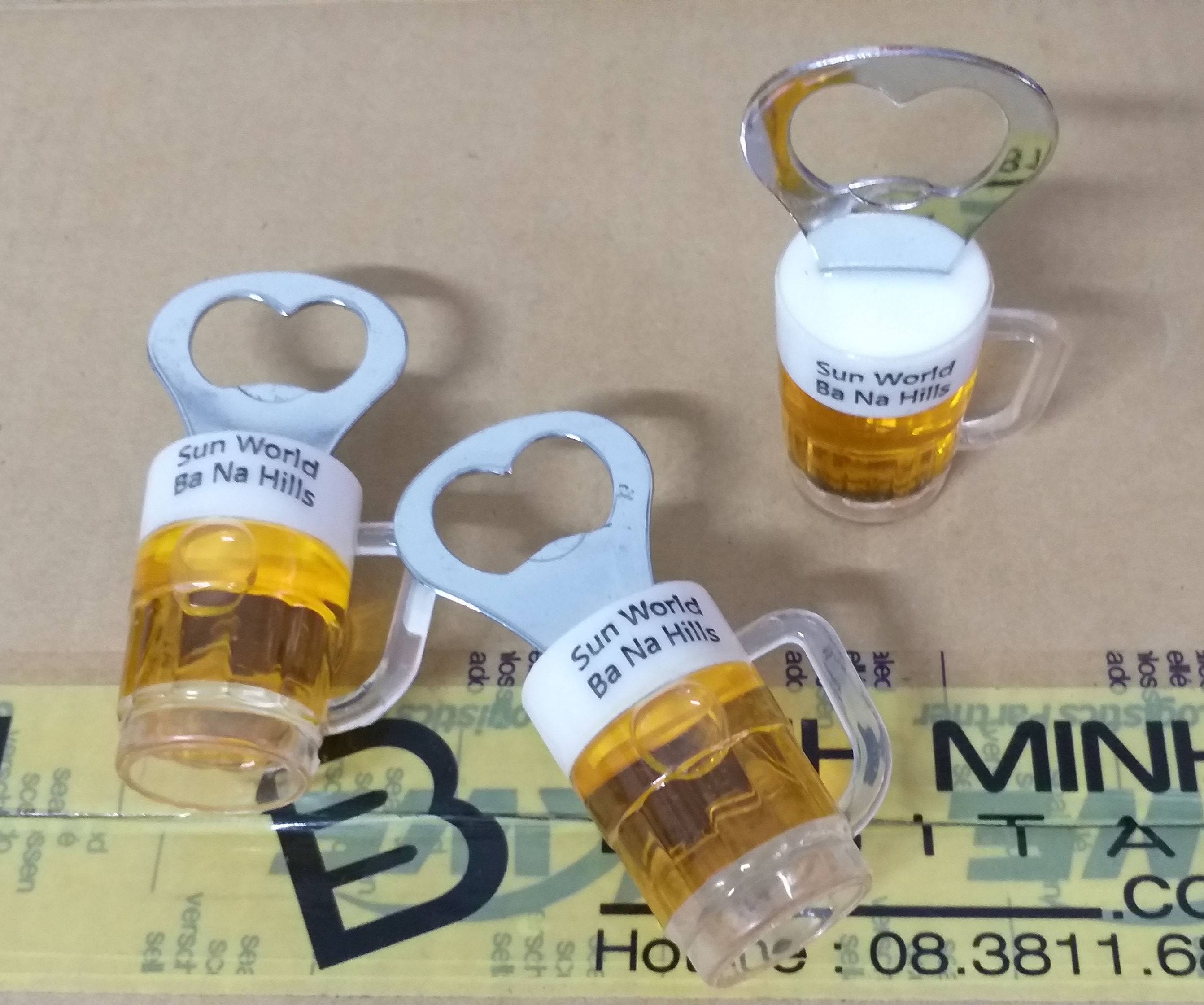 Bottle opener beer shape beer glass