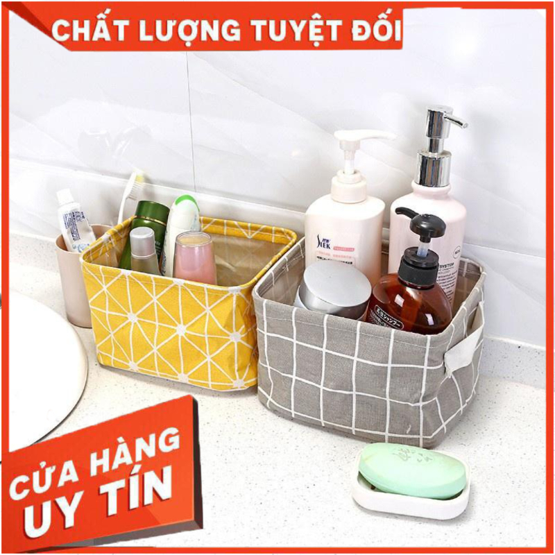 Giỏ vải đựng đồ cá nhân bằng vải canvas