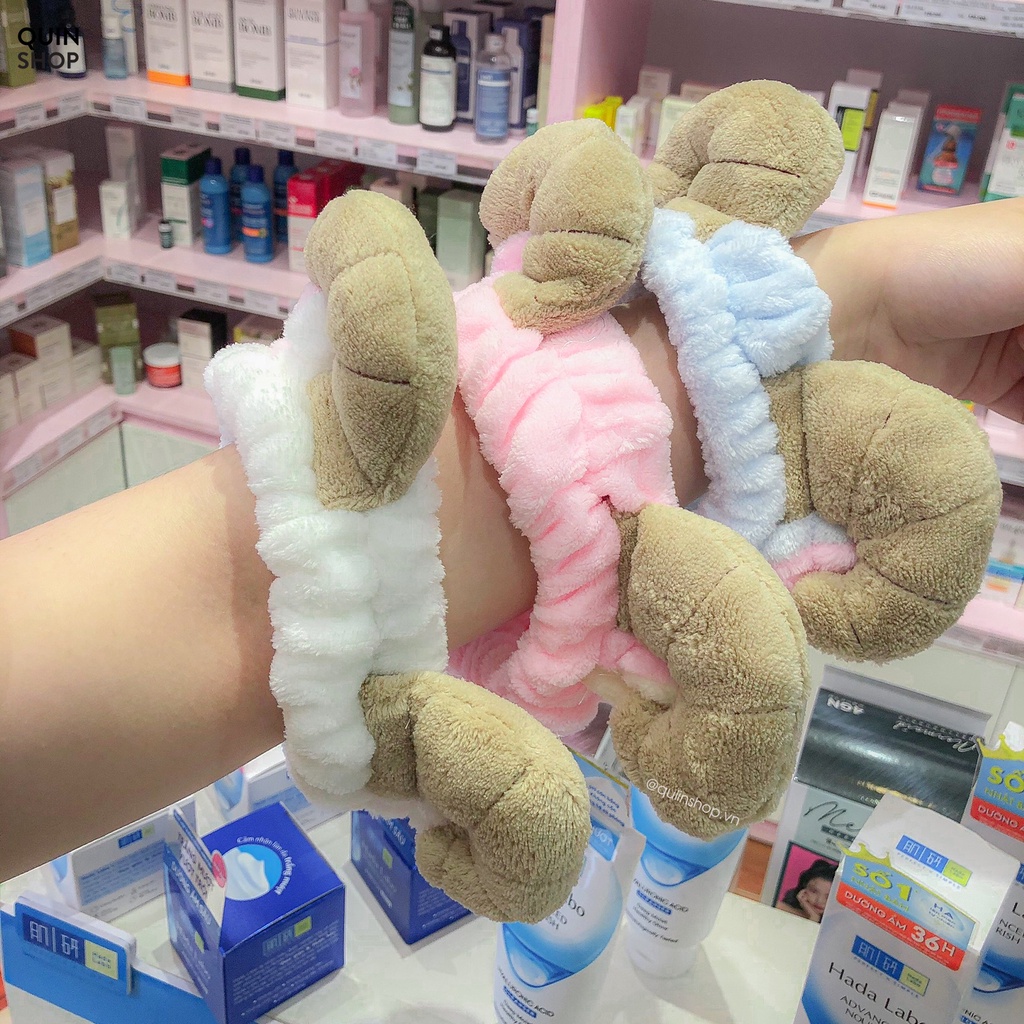 Băng Đô Cài Tóc Rửa Mặt Hình Thú, Nơ Đáng Yêu