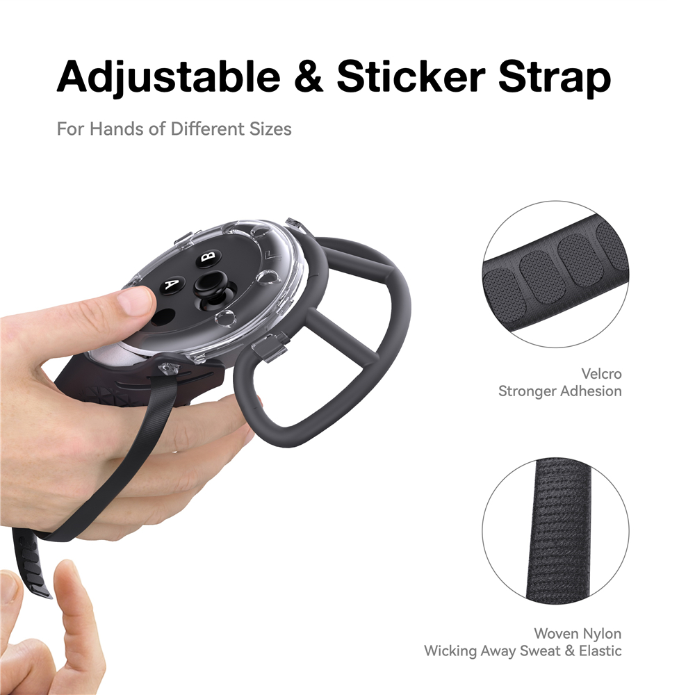6in1 Hoàn Chỉnh VR Phụ Kiện Cho Meta Quest3 Tai Nghe Bộ tay cầm điều khiển Silicone Bìa, mặt nạ, vòng bảo vệ ống kính máy ảnh của điện thoại, nút rocker