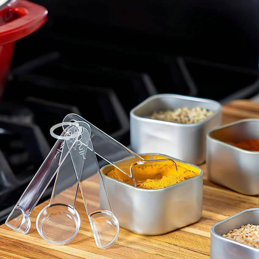 4pcs/set Kitchen Measuring Spoon Teaspoon Coffee Sugar Scoop Baking Cooking Tool Kitchen Measuring Tool