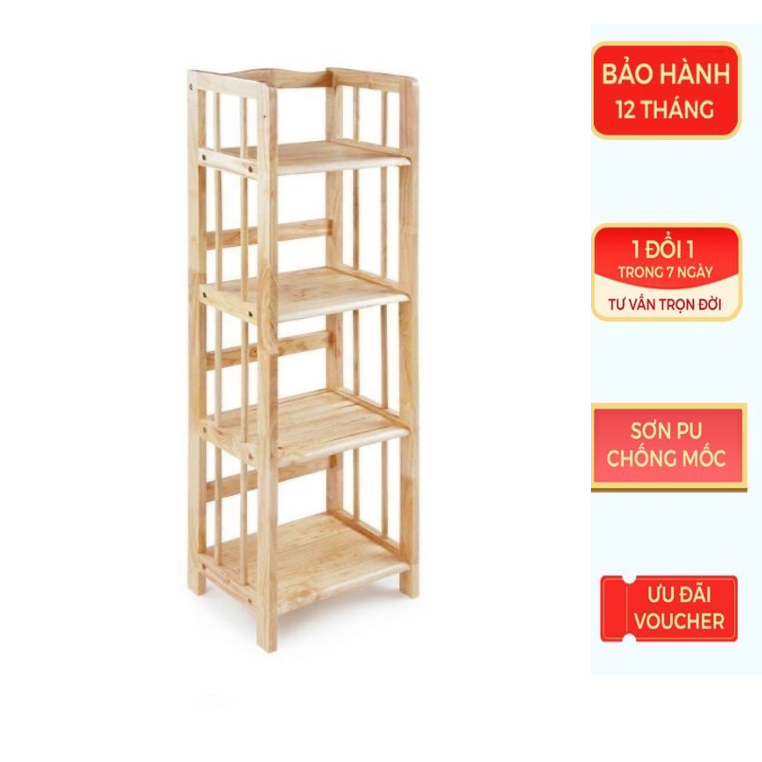 Kệ Sách 4 Tầng (Rộng 40cm)
