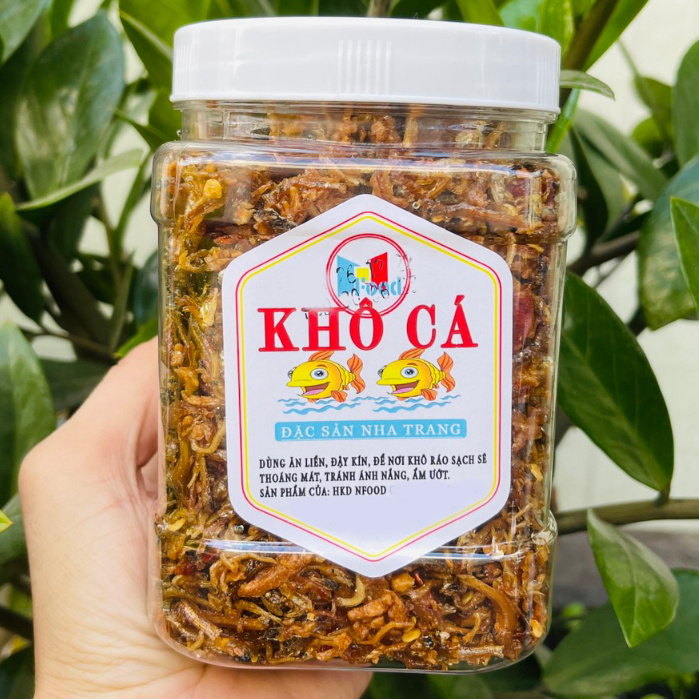 [ Lon 500gram ] Cá Cơm Rim Tỏi Ớt - Mặn Ngọt Cay Cay