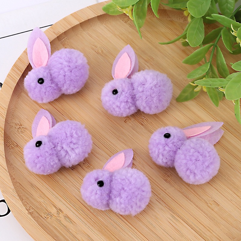 [Ship hỏa tốc 2h] [ ship hỏa tốc 2h] Gấu bông mini thỏ ngọc 5,5cm làm phụ kiện handmade, tóc