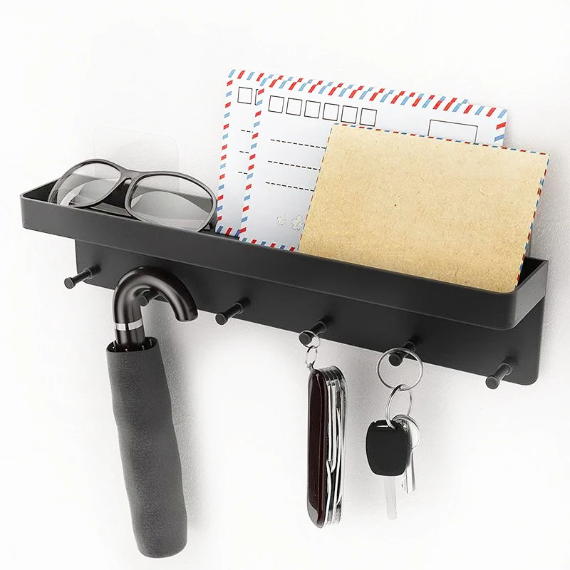 Key%20Holder%20For%20Wall%20Decor%20Mail%20Shelf%20Organizer%20Tableware%20Hanger%20Wall%20Mounted%20With%206%20Hooks%20Storage%20Rack%20For%20Kitchen%20Bathroom%20JINBING%20-%20Image%202