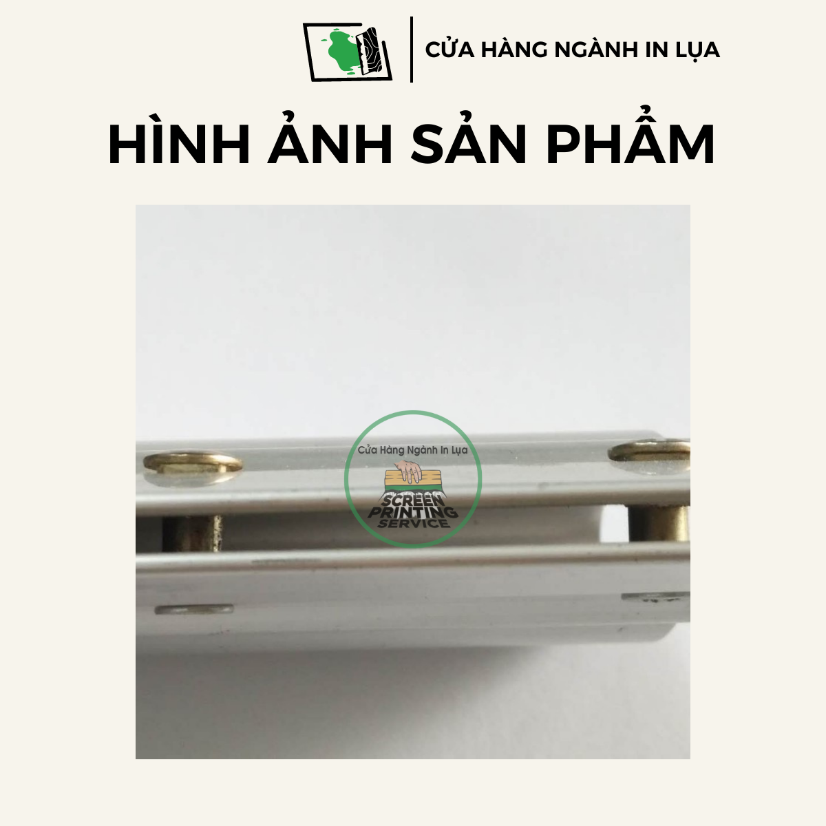 Cán nhôm in lụa dùng để gắn, lắp lưỡi dao gạt mực in lụa