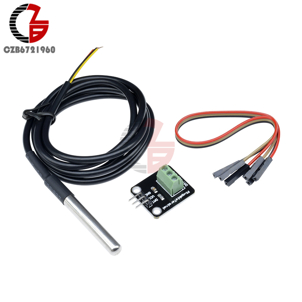 3v-5.5v%20Ds18b20%20Waterproof%20Temperature%20Sensor%20Probe%20Module%20Diy%20Kit%20Plugable%20Terminal%20Adapter%20With%20Cable%20For%20Arduino%20Raspberry%20Pi%20-%20Image%204