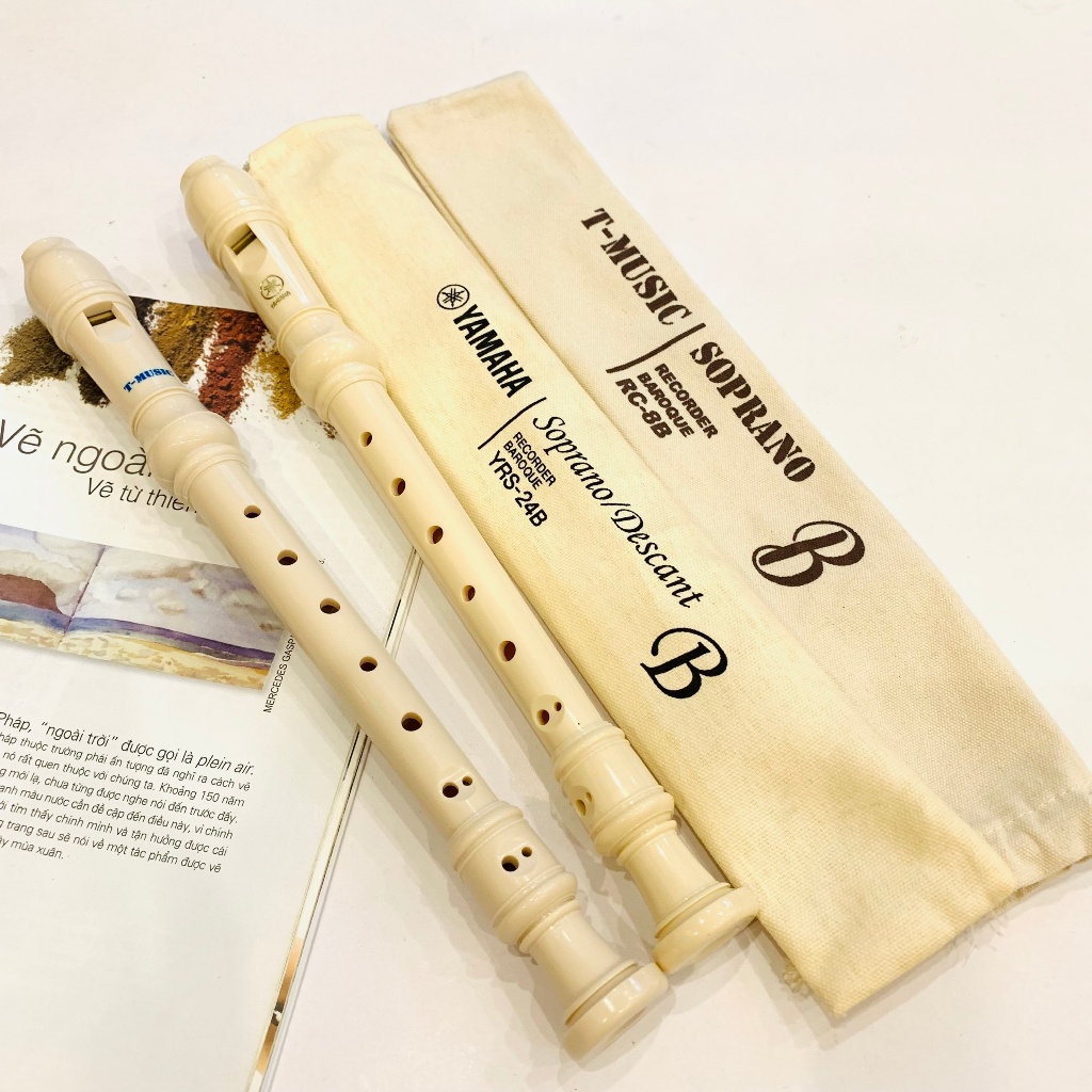 Sáo Recorder Soprano Yamaha YRS-24B Tone C (Đô)
