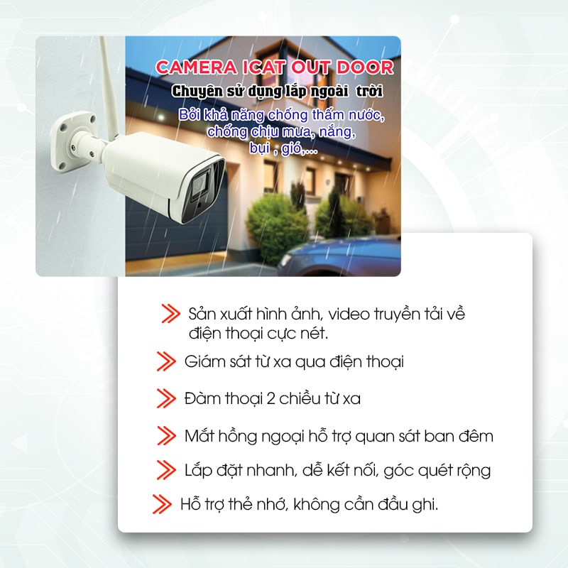 Camera iCat Outdoor Hunonic wifi