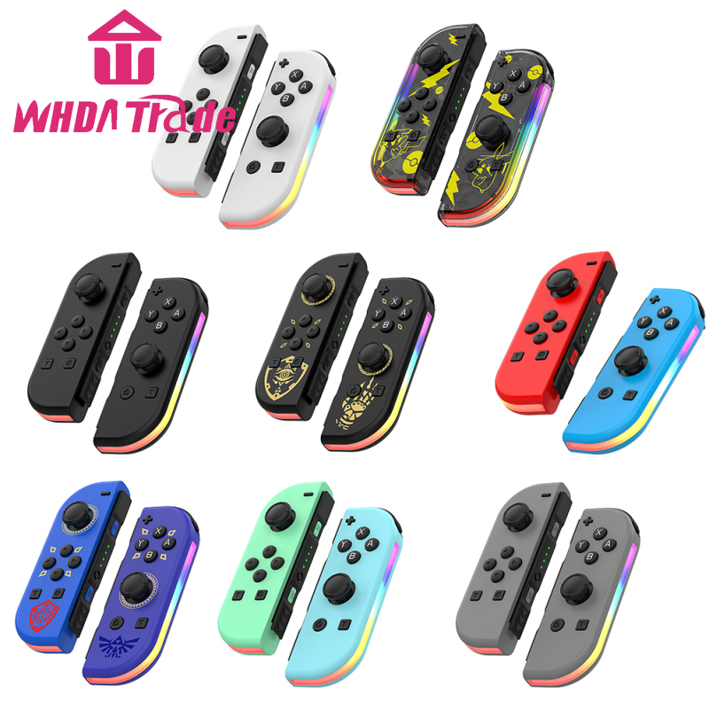 Games Controller Wireless Color RGB Lighting Game Console Handheld Console With Dual Vibration Wake-up Compatible For Switch