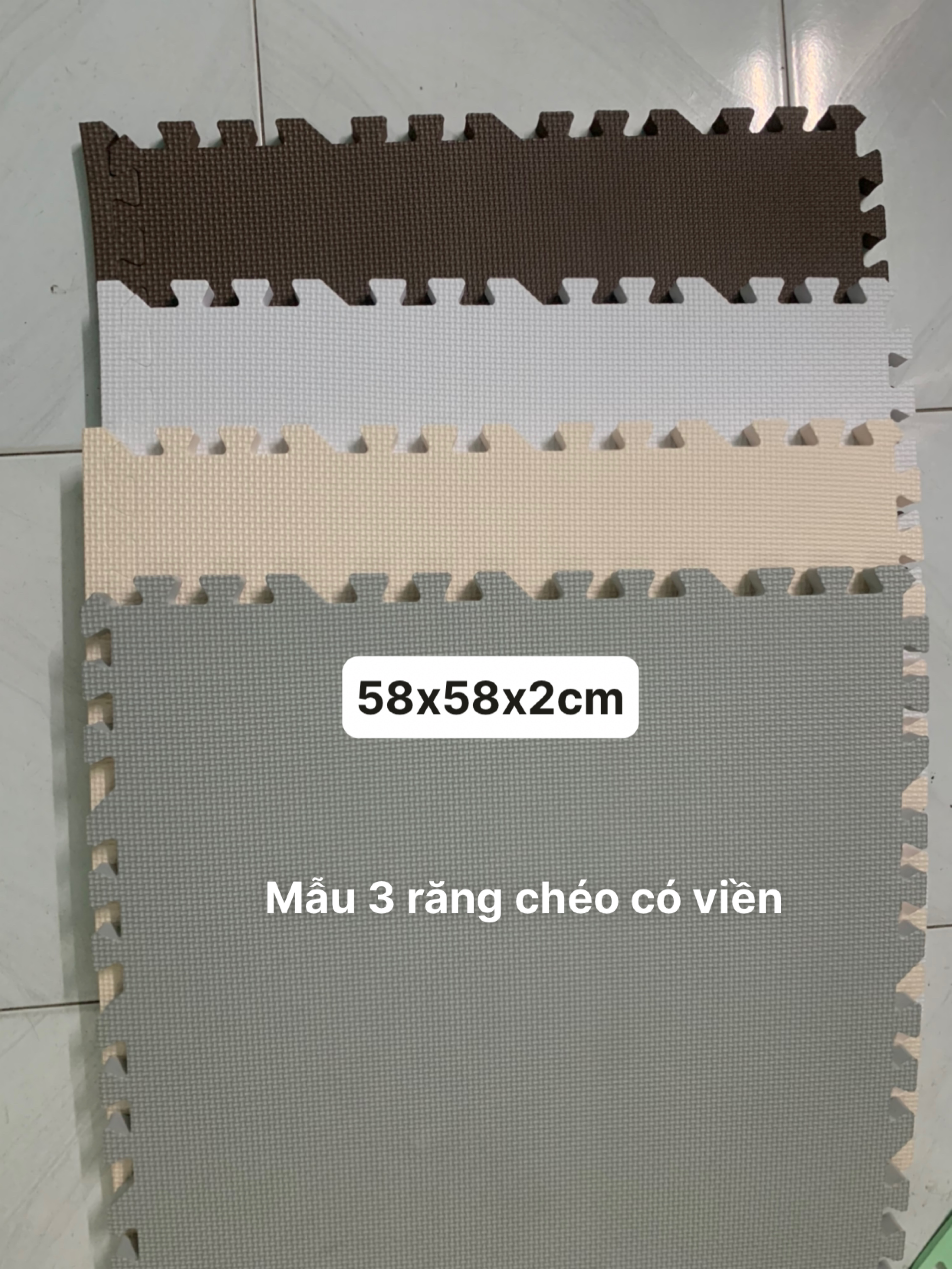 combo 6 tấm thảm xốp trải sàn 60x60*2cm