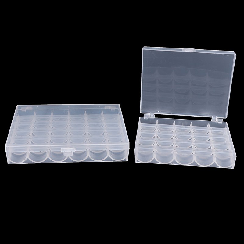 Hàng Mới Về Thiếc 25 36 Ống Chỉ Suốt Chỉ Máy May Hộp Đựng Suốt Chỉ Rỗng Hộp Đựng Đồ