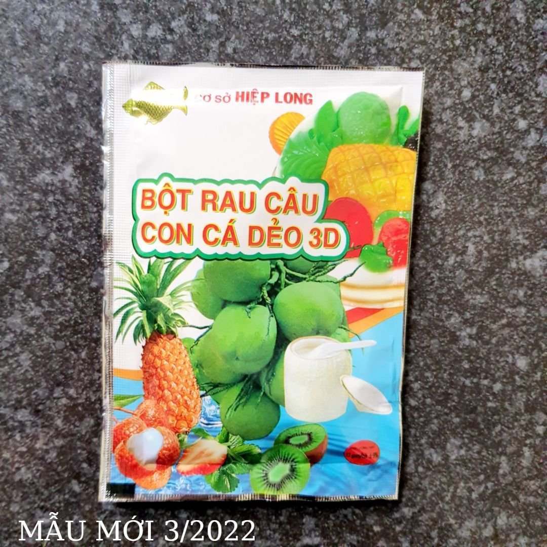(3 gói)Thạch rau câu con cá dẻo Hiệp Long