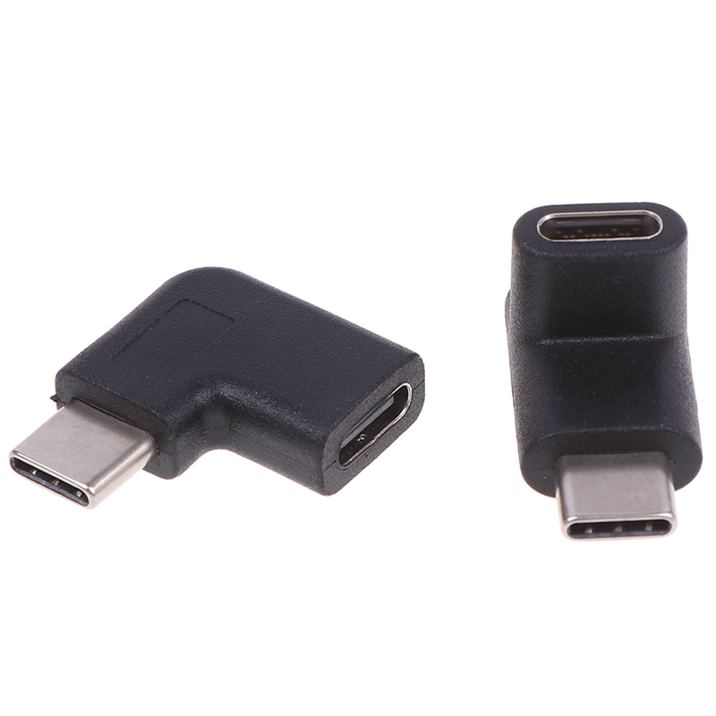 Right Angle 90 Degree USB 3.1 Type C Male To Female USB-C Converter ...