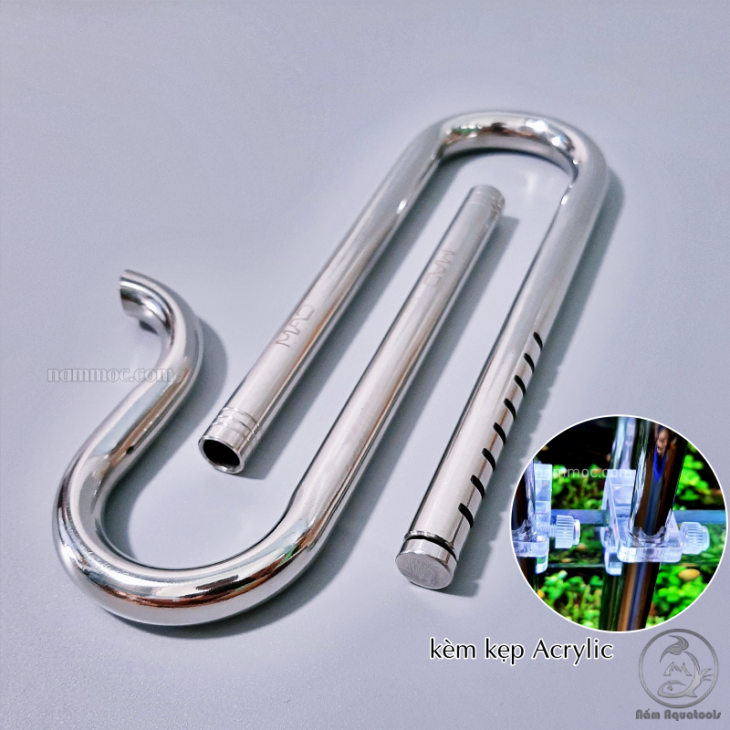 Bộ In-Out Inox MAD F10 - Sáng Bóng Siêu Đẹp | In Out Dùng Cho Bể Nano Shallow Tank