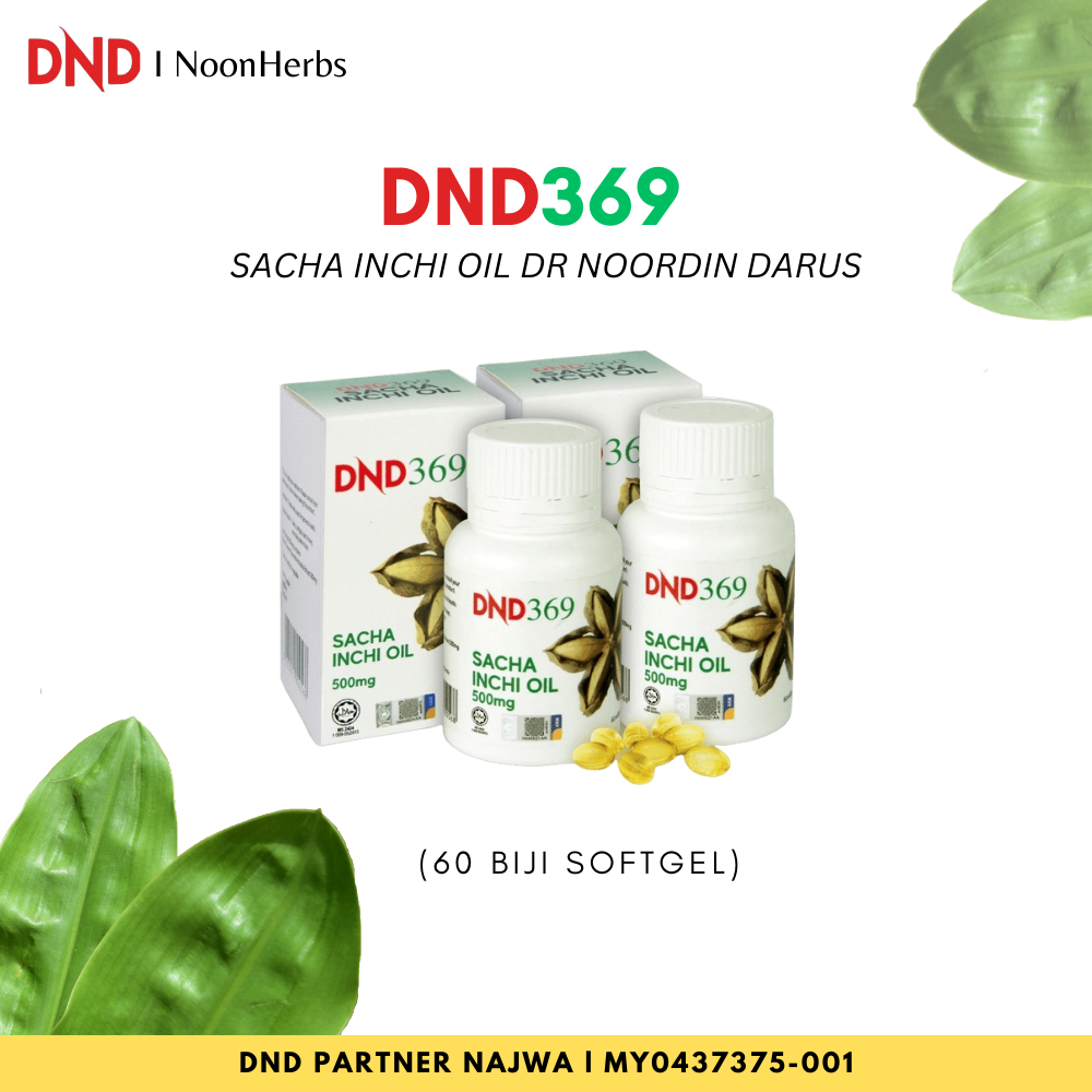 DR NOORDIN DARUS DND DND369 RX369 Sacha Inchi Oil Softgel Original