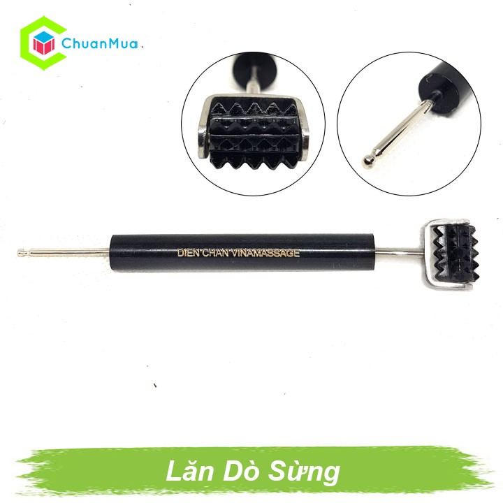 Hemp horn probe roller-Diagnostic Instrument (neck face, fingers massage, Blood air circulation, acupuncture stimulation, ..) Chuanbuy gda170