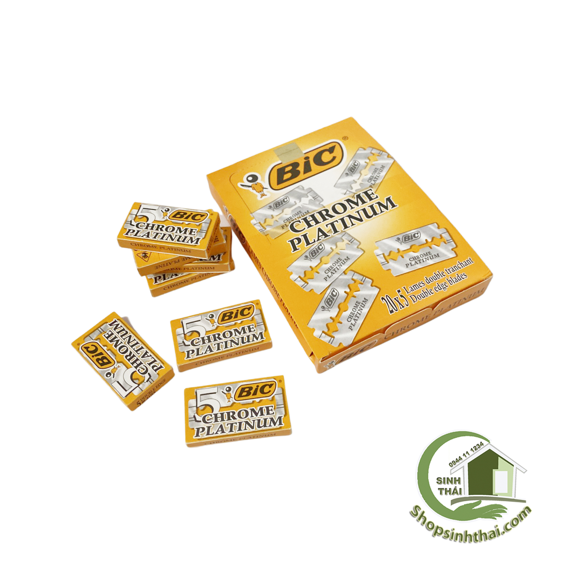 Hộp lưỡi lam BIC - Lưỡi dao cạo râu siêu bén - Hộp nhỏ 5 lưỡi