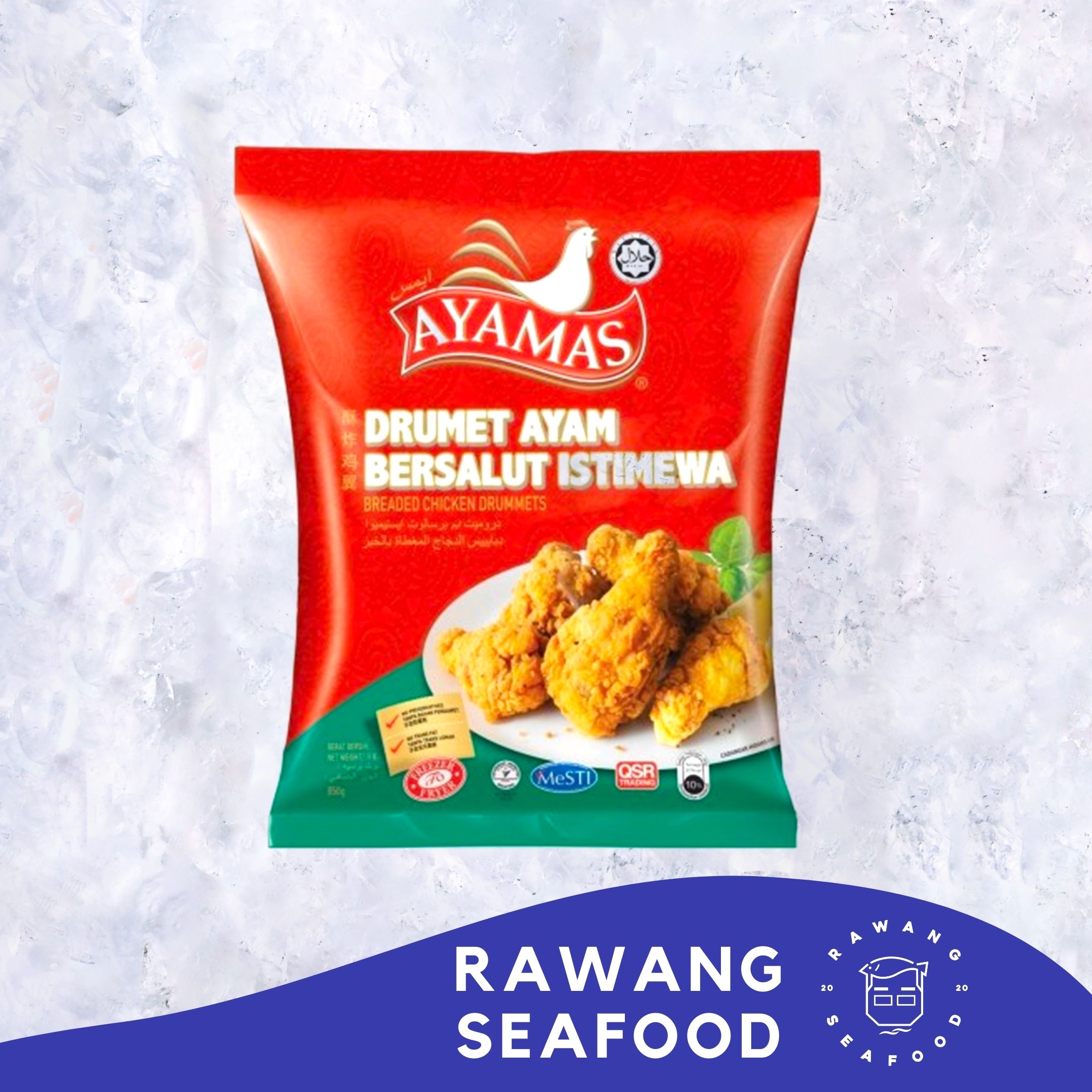 AYAM GORENG AYAMAS SPICY BREADED CHICKEN DRUMMET FRIED CHICKEN FROZEN FOOD RAWANG SEAFOOD Lazada