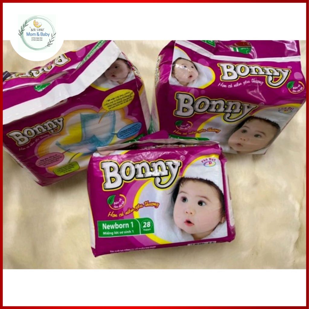 Miếng Lót Sơ Sinh Bonny Newborn Bịch 28 Miếng