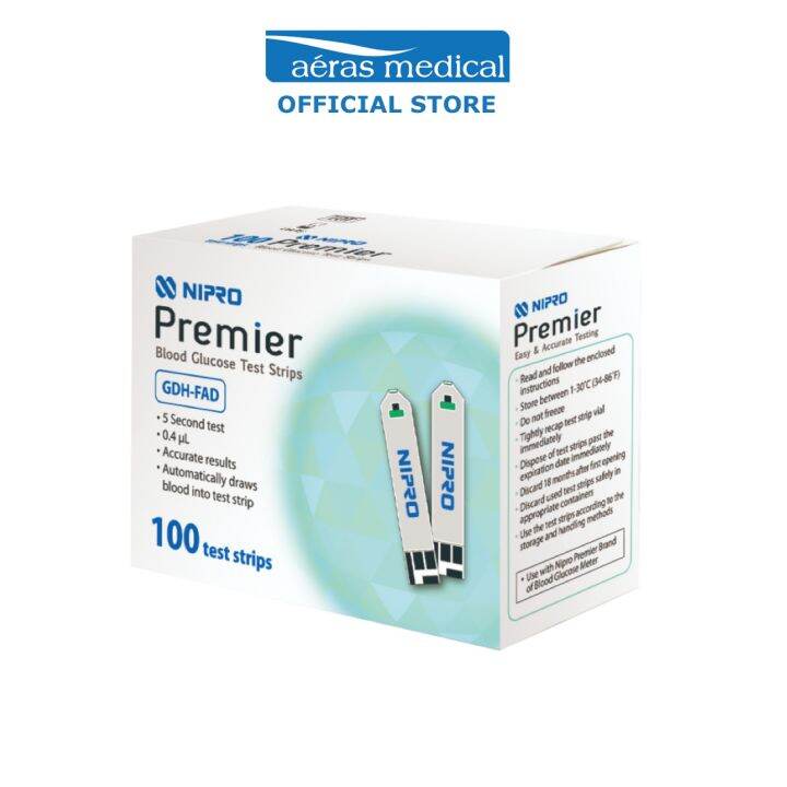 Nipro Premier Test Strips 100s Diabetes Blood Glucose Monitoring