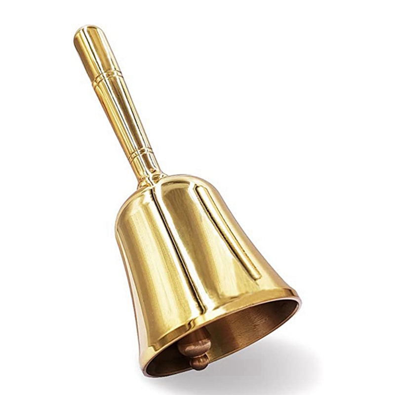 Super Loud Hand Barking Bell Solid Brass Dinner Bell Pet Training Bell