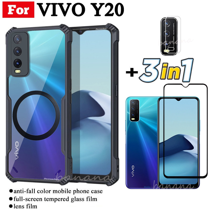 in Vivo Y20 Shockproof Phone Case With Magnetic Wireless