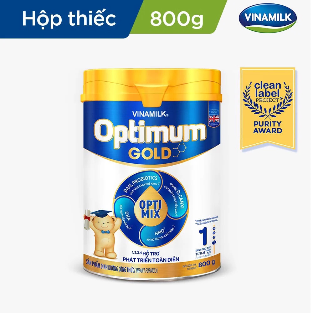 Sữa Bột Optimum Gold 1 - lon 800g (Cho Trẻ Từ 0 - 6 Tháng Tuổi) Chính hãng