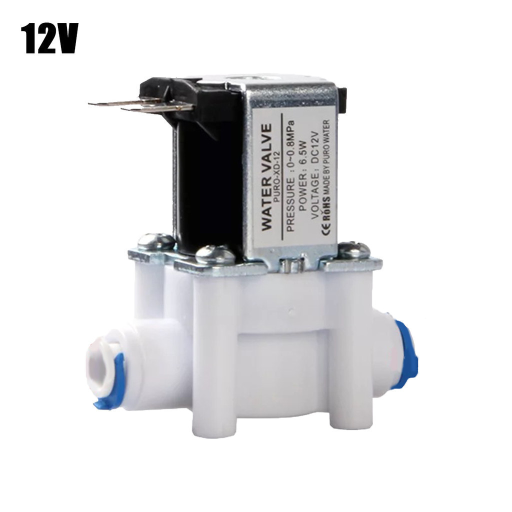 Electric Water Valve 12v 12v Solenoid Valve Normal Closed 1/4" Hose Pipe Quick Conntection Ro