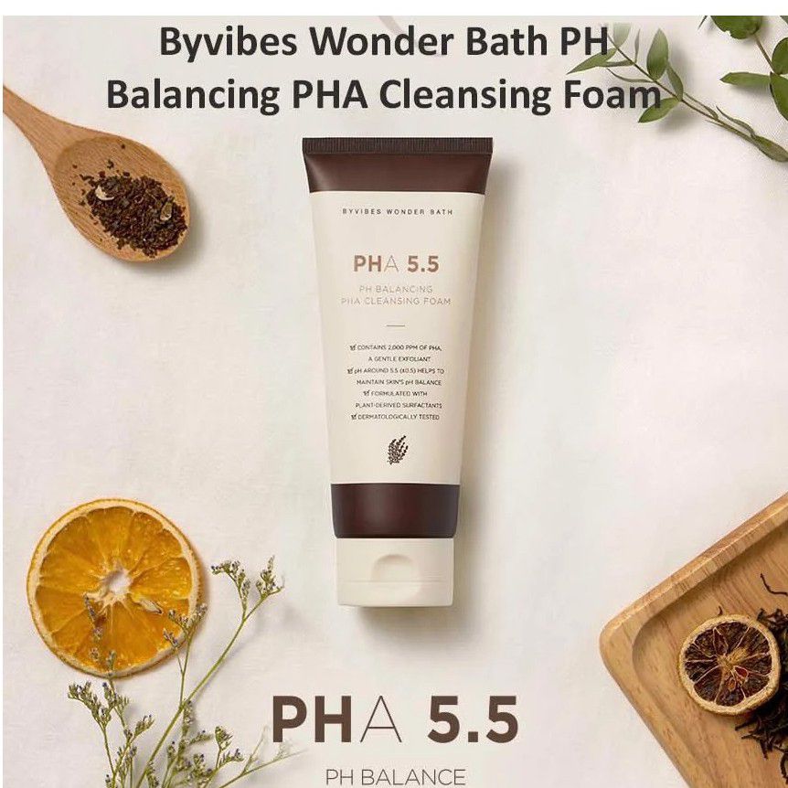 Sữa rửa mặt Wonder Bath PHA 5.5 tạo bọt dịu nhẹ 130ml