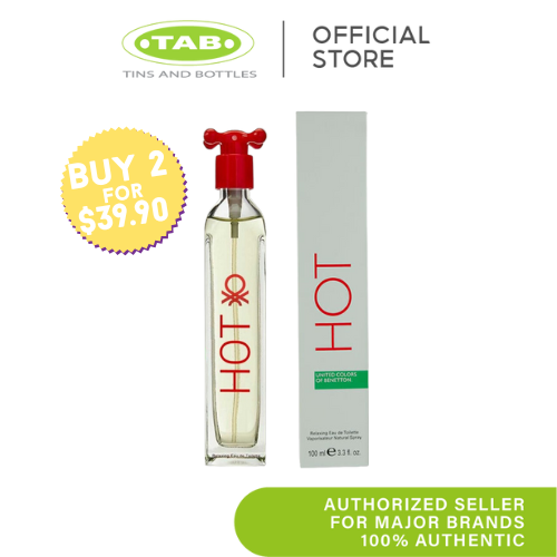 Benetton Hot for Women Cold for Men EDT 100ml Retail Packaging