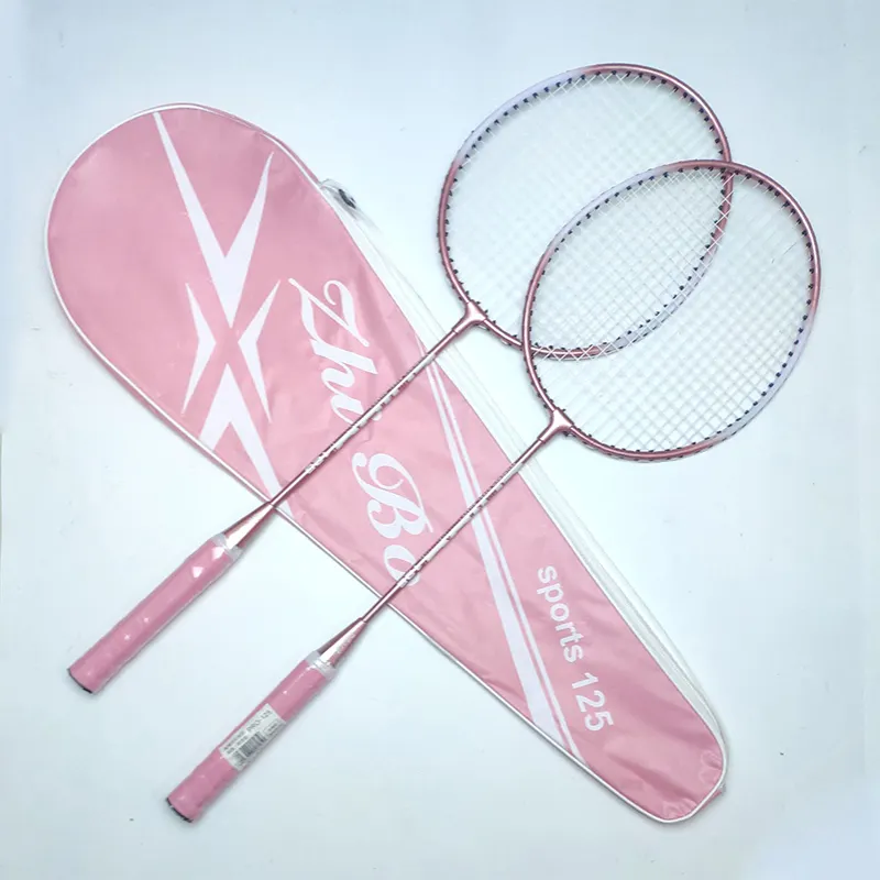 ภาพสินค้าTH BE ALONE Double alloy badminton racket sle for beginners Professional game use home game party game Available in two colors pink, blue จากร้าน TH BE ALONE บน Lazada ภาพที่ 2
