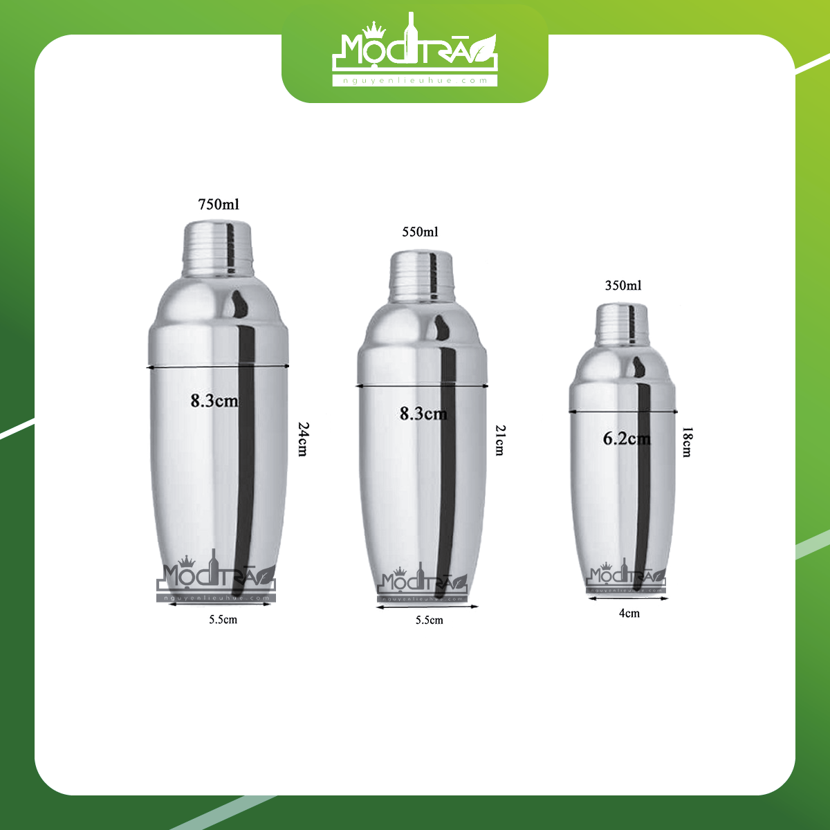 Bình Lắc/ Bình Shaker Inox 350ml - 550ml - 750ml