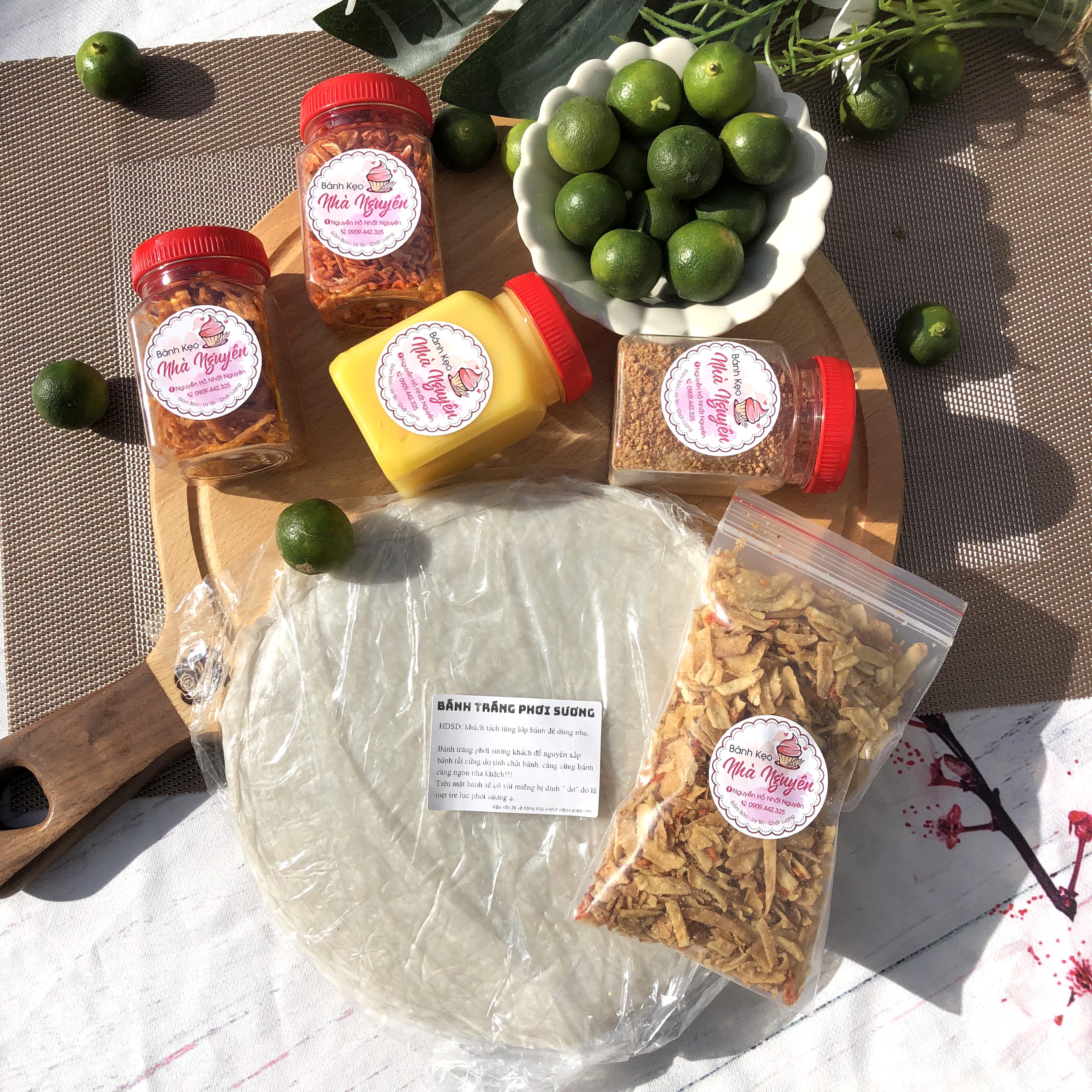COMBO BÁNH TRÁNG BƠ PHƠI SƯƠNG 5 VỊ