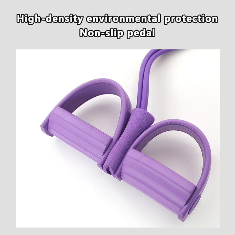 Stirrup Puller Elevation High Elastic TPE Sit-Up Aids Fitness Yoga Four Tubes Stirrups Tension Rope. 
