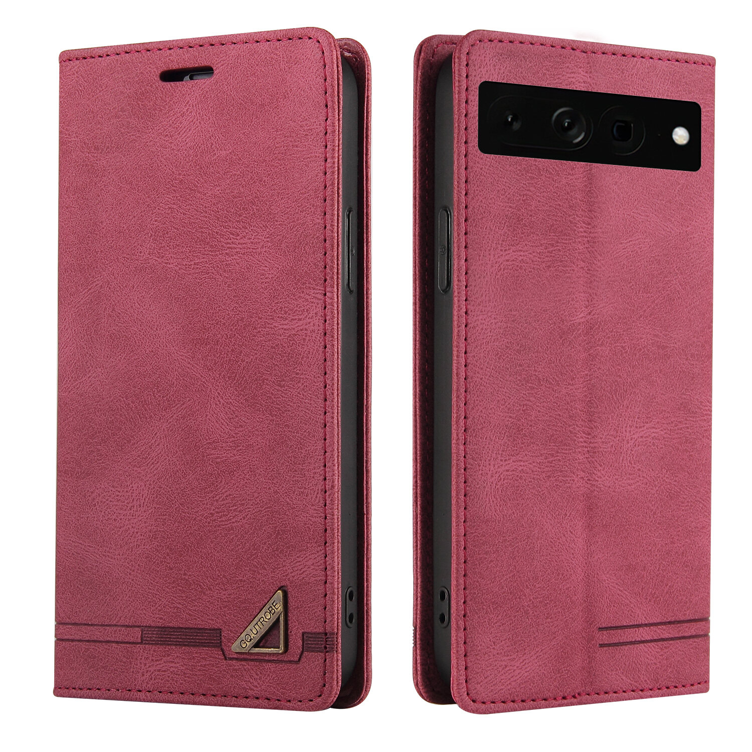 lthmy for Google Pixel 7 Pro case Retro Wallet Foldable Built-in Card Slot and Magnetic Closure Protective Cover.