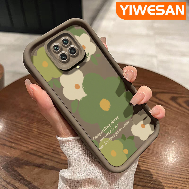 YIWESAN Casing For Xiaomi Redmi Note 9 Note 9s Note 9 Pro 10X POCO M2 Pro Case Cartoon Cute Flower Pattern Shockproof Phone Cases Couple Silicone Soft Case New Design All Inclusive Camera Lens Protection Cover